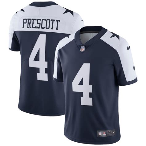 Nike Dak Prescott Dallas Cowboys Navy Alternate Vapor Untouchable