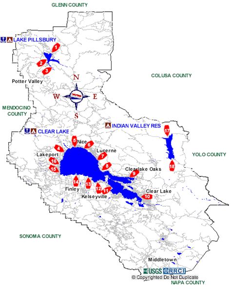Lake County Boat Ramps Map