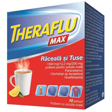 Theraflu Max Raceala Si Tuse Plicuri Gsk Farmacia Morpheus