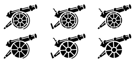 cannon artillery logo design vector icon,Museum cannon symbol stock ...