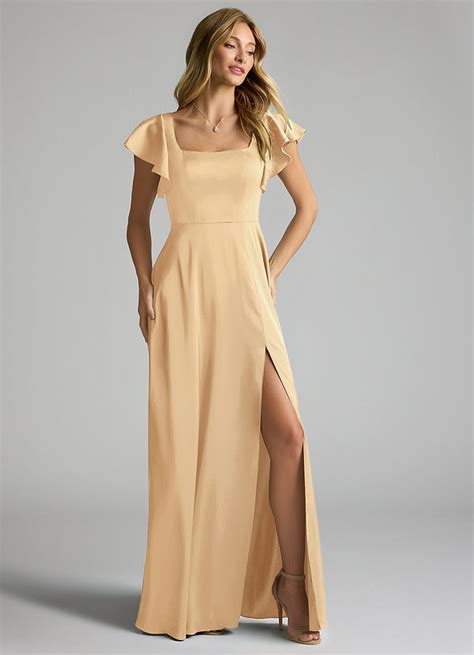 2024 Gold Bridesmaid Dresses Azazie