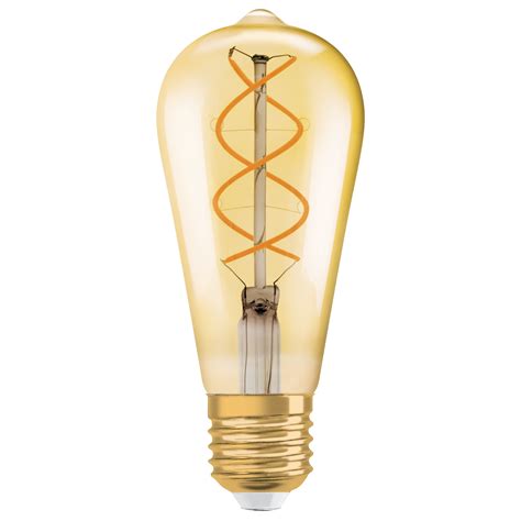 Dedeman Bec LED Decorativ Vintage Osram Edison Fil Gold Clasic ST87