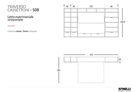 Traverso Cassettoni S08 Letto Matrimoniale A Scomparsa Letti A