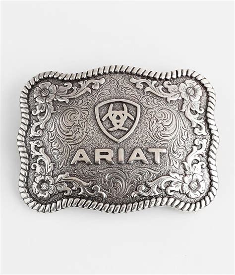 Ariat Western Belt Buckle - Men's Belts in Silver | Buckle