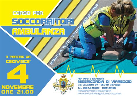 Corso Soccorritore Ambulanza Misericordia Di Viareggio