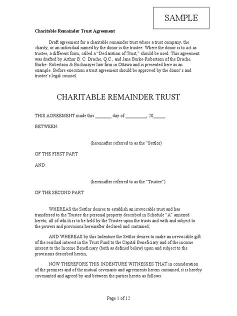 Trust Agreement 09 Pdf Trust Law Trustee