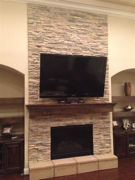 Stacked Slate Tile Fireplace – Fireplace Guide by Linda