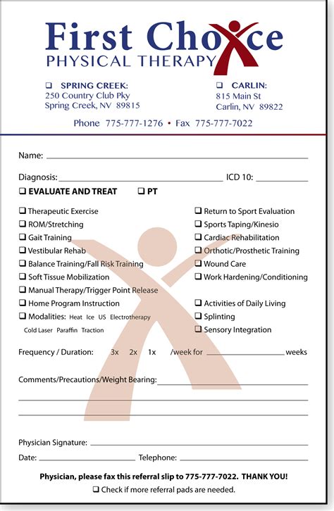 Sample Gallery Medical Referral Pads