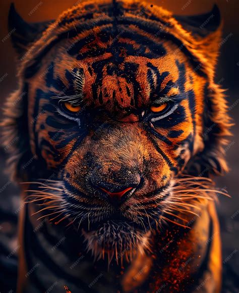 Premium Photo | Fire Tiger