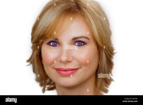 Beautiful Blonde Headshot 2 Stock Photo Alamy