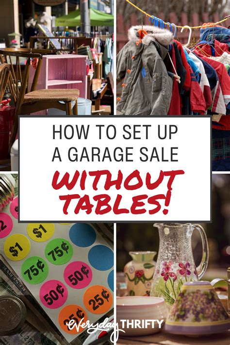 How To Set Up A Garage Sale Without Tables Easy Ideas Everyday