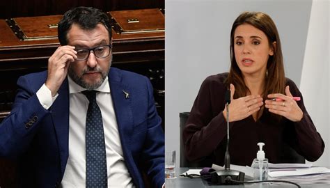 Duro Scontro Tra Salvini E Irene Montero Su Israele E Hamas Ministra