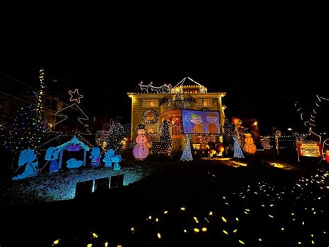 House with Christmas Lights Editorial Photography - Image of reminder ...