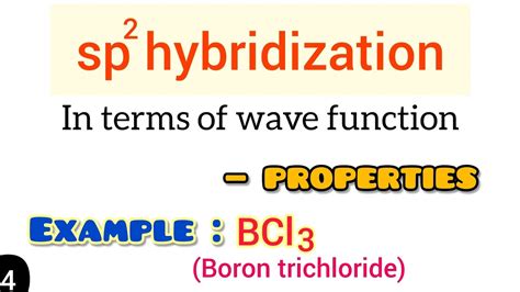 Properties And Example Bcl Sp Hybridization In Terms Of Wave