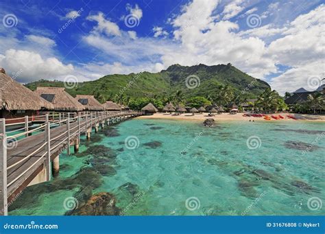 Moorea Island Lagoon in Tahiti, French Polynesia Stock Photo - Image of