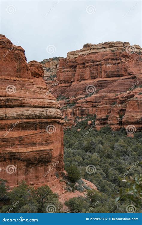 View Looking Up Boynton Canyon From Subway Cave In Sedona Arizona