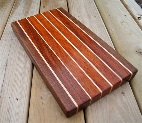 Large Handmade Exotic Wood Cutting Board Jatoba And Maple