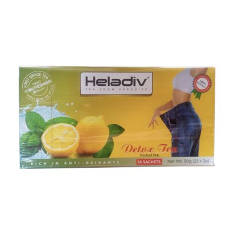 Heladiv Detox Tea Herbal Tea – 25 Tea bags x 2g (50g) - Main Market Online