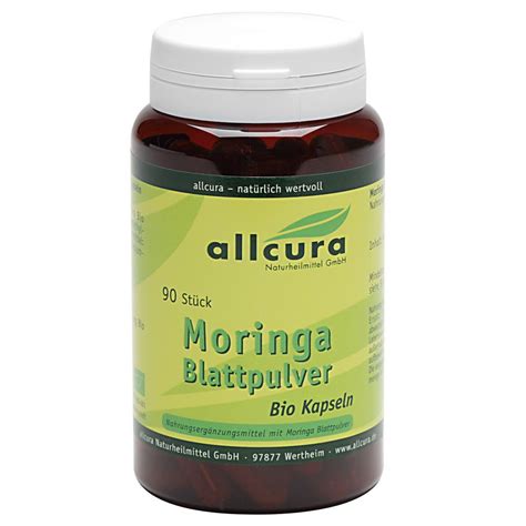 Allcura Moringa Blattpulver Bio Kapseln 90 St Shop Apotheke