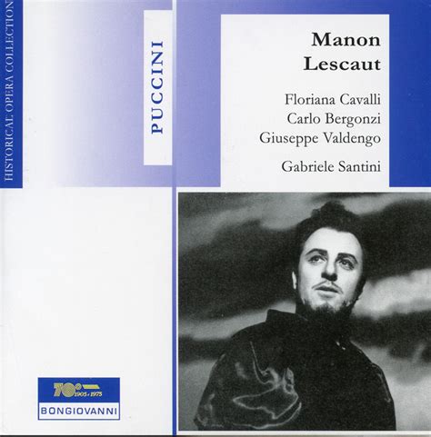 Puccini Manon Lescaut Live Recordings 1960 Album By Giacomo