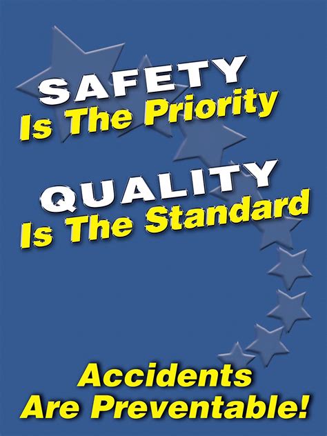 22 In X 17 In Nominal Sign Size Clear Film Laminate Safety Poster