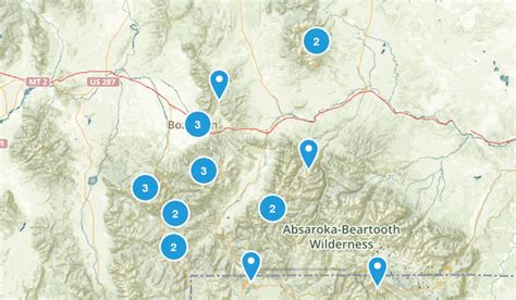 Gallatin National Forest Trail Map