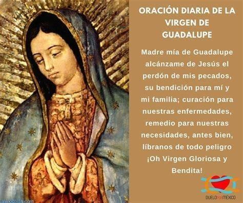 Pin De Emanuela En Madonna Di Guadalupe Oracion Virgen