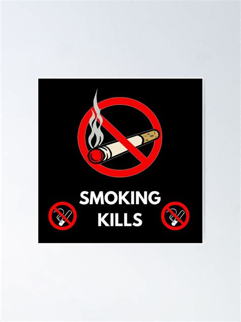 "SMOKING KILLS" Poster for Sale by SudeeshArt | Redbubble