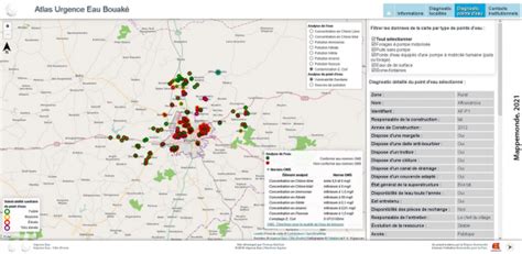 LAtlas interactif de lONG Urgence Eau à Bouaké Côte dIvoire