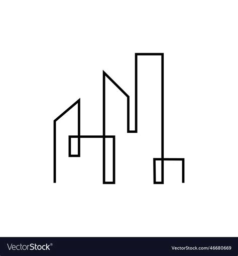 City skyline logo Royalty Free Vector Image - VectorStock