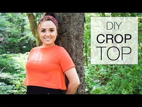 Diy Crop Top Tutorial Free Pattern Youtube