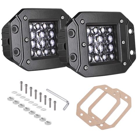 Flush Mount LED Pods AKD Part 2pcs 84W LED Pods 5 Inch Spot Beam LED