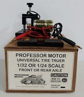 PROFESSOR MOTOR AREA 3 SLOT CAR TIRE UNIVERSAL TRUING MACHINE 1 32 1 24