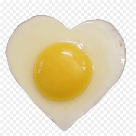 Egg Heart Food Emoji Cute Aesthetic Overlay Heart Egg Hd Png Download