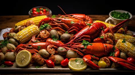 Premium Ai Image Homemade Cajun Seafood Boil