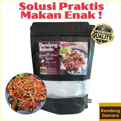 Jual Dendeng Balado Sapi Empuk Enak Sedap Nagih By Rendang Damara WS04