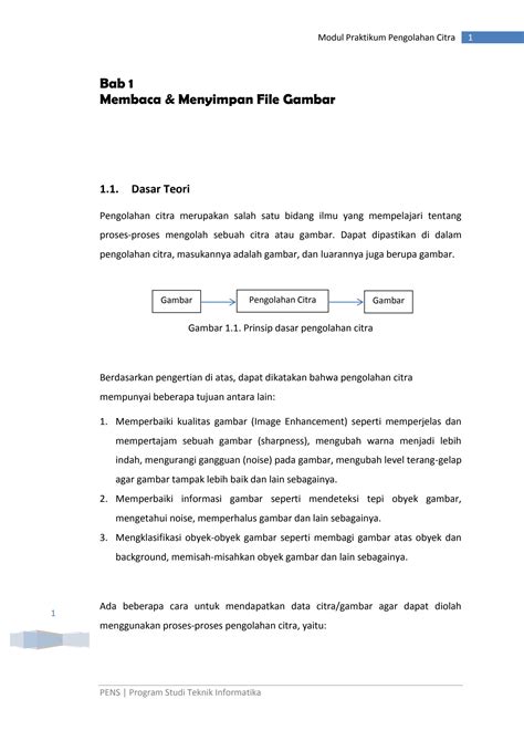 Solution Modul Praktikum Pengolahan Citra Studypool