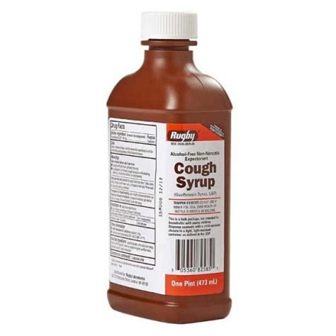 Rugby Cough Syrup w/Guaifenesin | 16 oz. Bottle | Vitality Medical