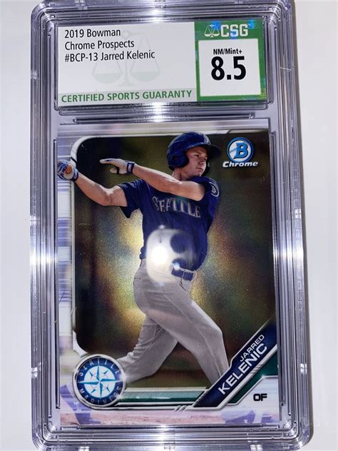 Bowman Chrome Jarred Kelenic Prospect Card Mariners Bcp Csg