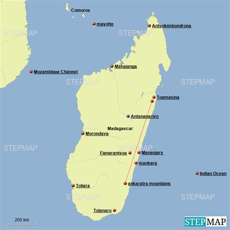 Stepmap Madagascar Landkarte F R Africa