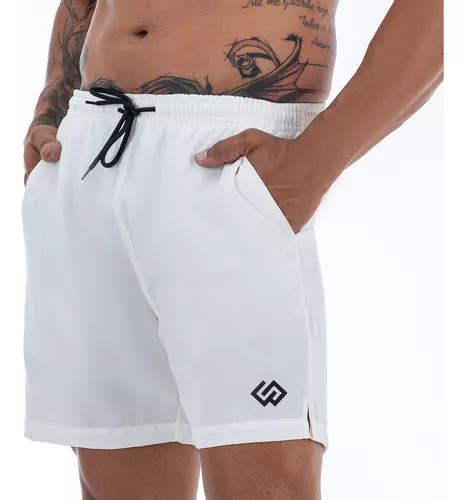 Short Praia Tactel Bermuda Masculina Short Neon Elastano