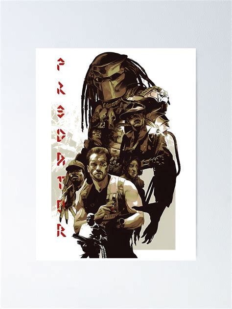 "predator 3 ( white )" Poster for Sale by TrevinoNutters | Redbubble