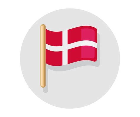 Premium Vector Waving Vector Flag Of Denmark