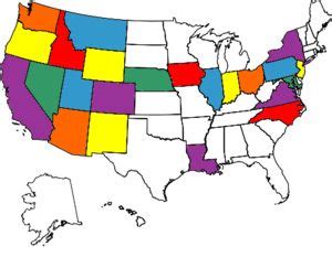 Map of States Visited, US State Map, USA Map with Color States, Color ...