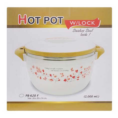 Buy Happy Ware Hot Pot With Lock X X Cm Ml Golden Su Online At Special Price In