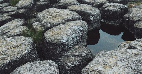 Gray Rock Formation on River · Free Stock Photo