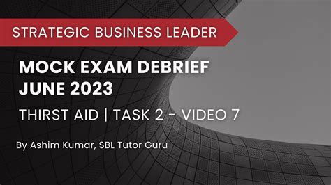 Mock Exam Debrief June 2023 Task 2 Video 7 YouTube