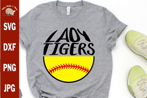 Tigers Softball Svg Softball Mom Lady Tigers T Shirt Svg