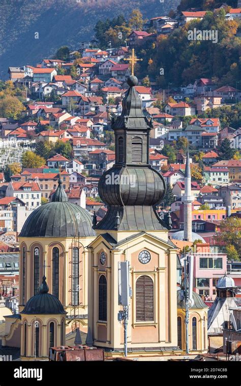 Bosnia and Herzegovina, Sarajevo, View of Sarajevo Stock Photo - Alamy