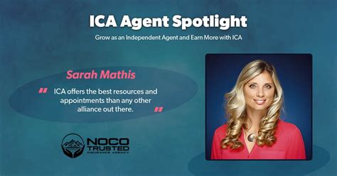 Agent Spotlight Sarah Mathis Ica Agency Alliance Inc